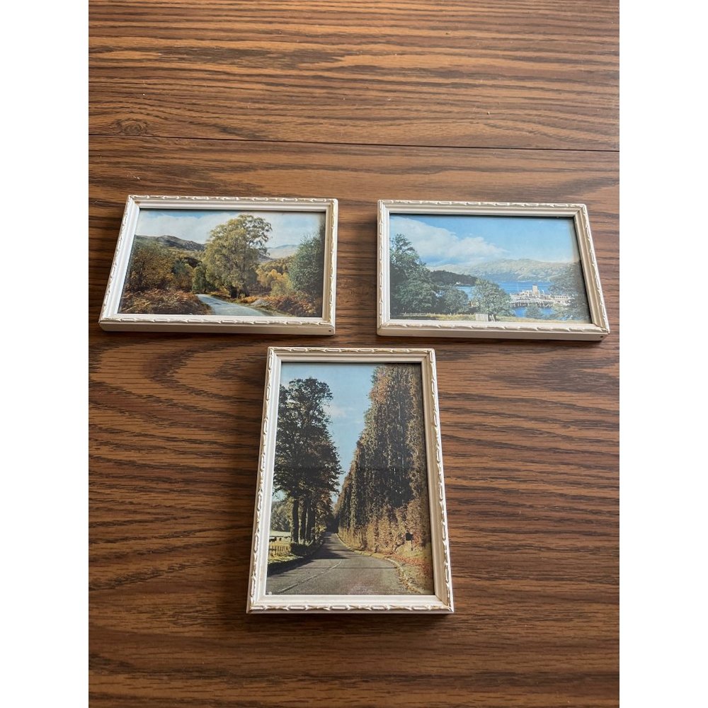 CP Productions framed scenic photographs vintage